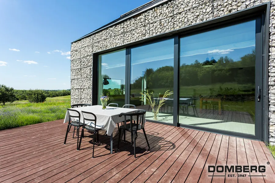 Ventanas de madera y aluminio — Estructuras de ventanas corredizas
